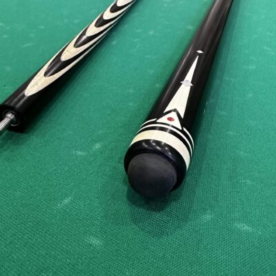 Бильярдный кий 10 запилов Эбен инкрустация с вставками перламутр