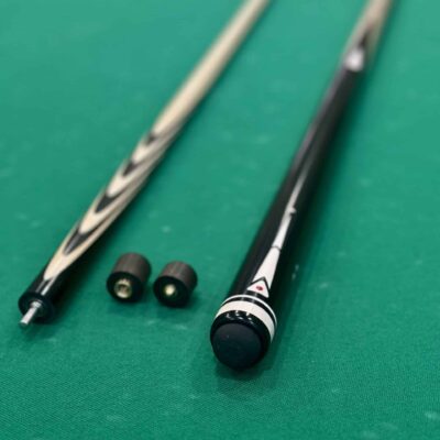 Бильярдный кий 10 запилов Черный граб инкрустация