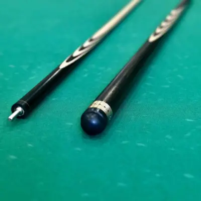 Бильярдный кий 4+3 длинных запилов Эбен кольцо изображение