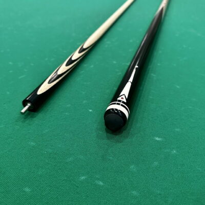 Бильярдный кий 8 запилов Черный граб инкрустация