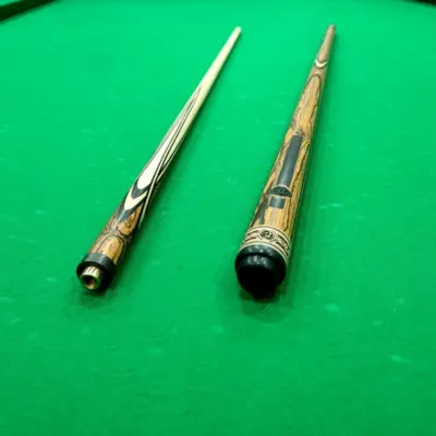 Більярдний кий Квітка(папуга) ебен+жовтий+червоний граб 4 променевий напружений AS (Копировать) изображение