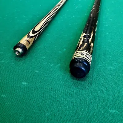 Бильярдный кий Цветок(попугай) Лунный Эбен 4 лучевой напряженный AS изображение