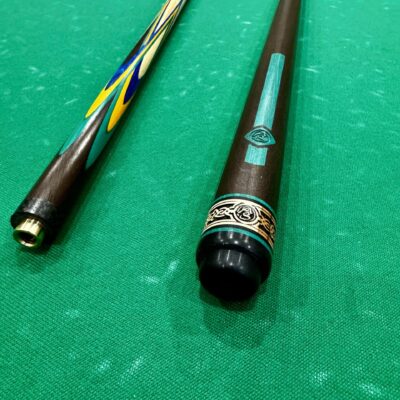 Бильярдные кии>Кии AS Бильярдный кий Легенда(Тюльпан) AS Черный + зеленый + желтый +синий граб 1шт.