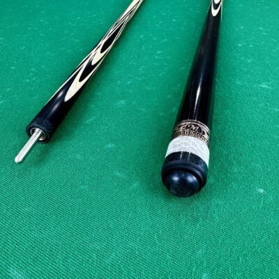Бильярдный кий Николаенко Черный граб Тюльпан Длинный запил Карбон 1шт