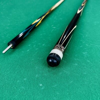 Бильярдный кий Николаенко Тюльпан Черный граб-Амарилло-Зеленый граб Изумруд длинный запил 1шт