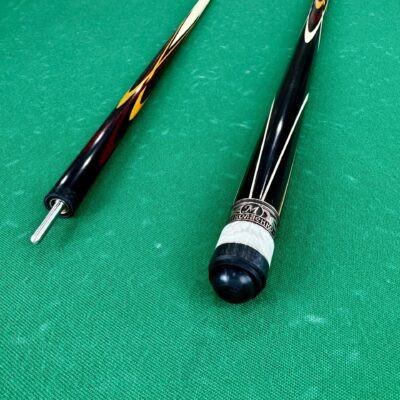 Бильярдный кий Николаенко Тюльпан Черный граб-Белинго-Падук Рубин длинный запил 1шт