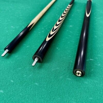 Бильярдный кий трехсоставной 9 запилов Черный граб