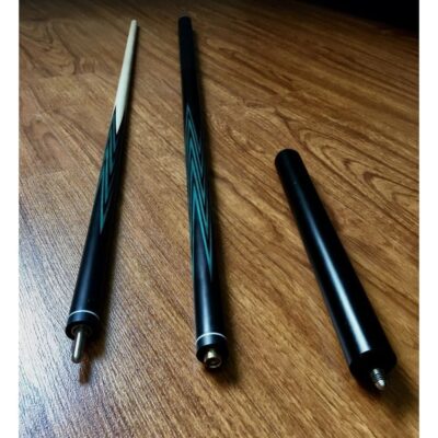 Бильярдный кий запил корона черный граб+зеленый граб  удлинитель