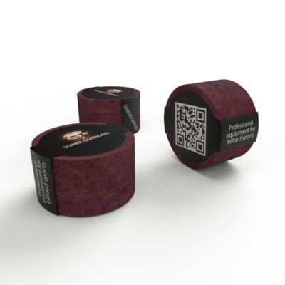 Наклейка для бильярда без фибры SUPER DIAMOND красная 1шт.