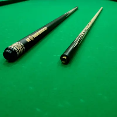 Бильярдный кий Корона Стрела четырех перьевая черный граб вставка махенга изображение