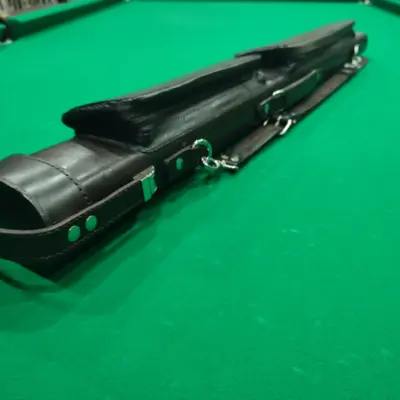 Чехол для кия СПОРТ на два кия коричневый кожаный изображение