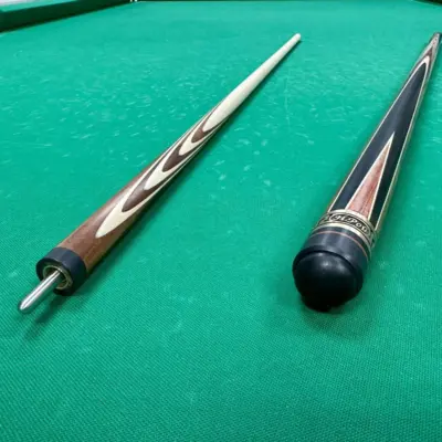 Бильярдный кий 6 длинный запил палисандр черный граб Рой Николай 1шт. изображение