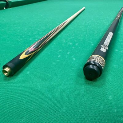 Бильярдные кии>Кии AS Бильярдный кий Цветок(попугай) Черный + розовый + желтый+ серый граб 4 лучевой напряженный AS