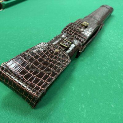 Колчан для бильярдного кия КЛАССИК бордовый крокодил кожаный