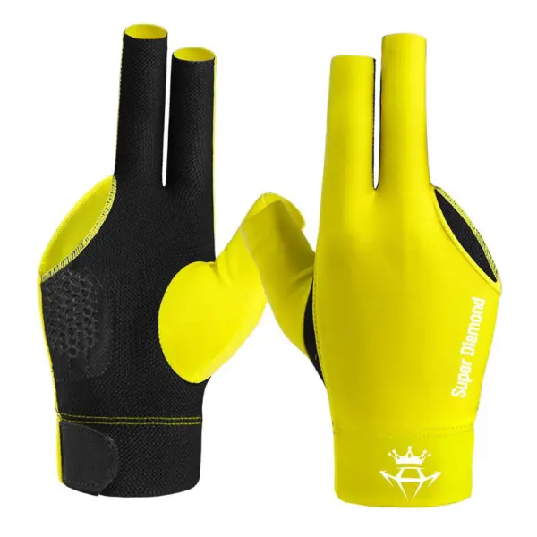 Перчатка для бильярда Super Diamond M желтая правая 1шт