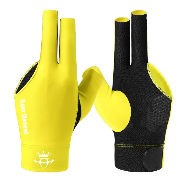 Перчатка для бильярда Super Diamond M желтая левая 1шт