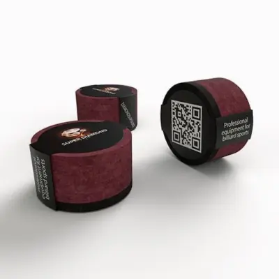 Наклейка для більярду з фіброю SUPER DIAMOND червона 1шт. изображение