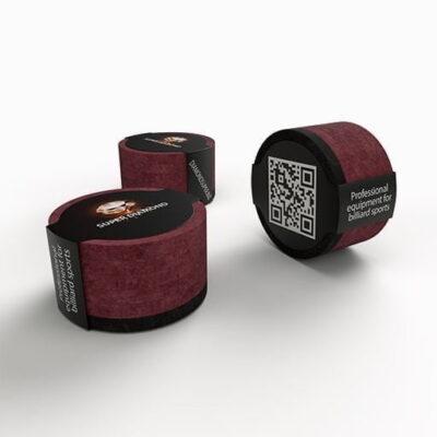 Наклейка для бильярда с фиброй SUPER DIAMOND красная 1шт.