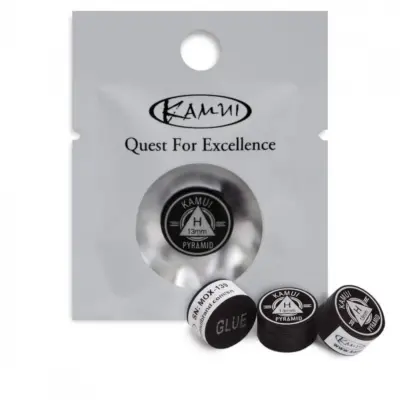 Наклейка для кию Kamui Pyramid Black 13мм Hard изображение