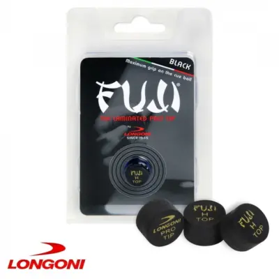 Наклейка для кия Longoni Fuji Black 13мм Hard изображение