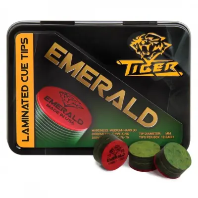 Наклейка для більярдного кія TIGER EMERALD Ø13ММ MEDIUM/HARD 1ШТ. изображение