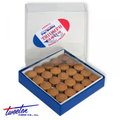 Наклейка для кию Triumph з фіброю 13мм 50шт изображение