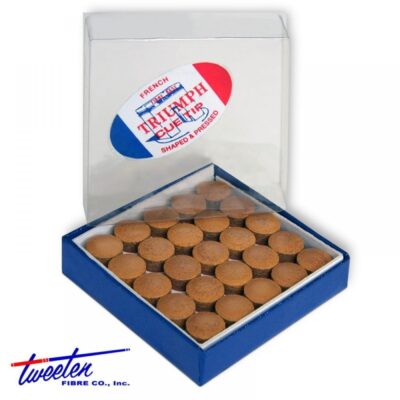 Наклейка для кию Triumph з фіброю 13мм 50шт