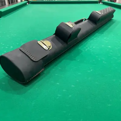 Тубус для бильярдного кия кожаный два кармана ручная работа изображение