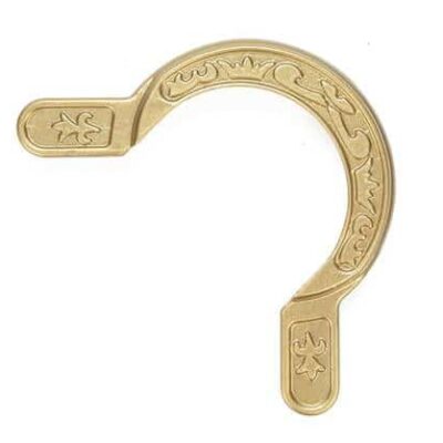 СКОБА ДЛЯ ЛУЗ КЛАССИК ПРО ФИГУРНАЯ УГЛОВАЯ ЛАТУНЬ 1шт.