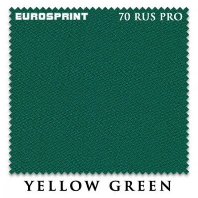 Сукно для бильярда Eurosprint 70 Rus Pro 198cм Yellow Green 1 метр