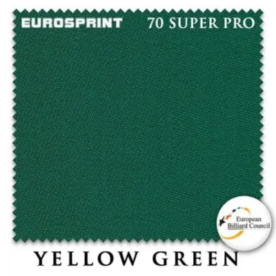 Сукно Eurosprint 70 Super Pro 198cм Yellow Green 1метр. изображение