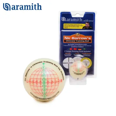 ТРЕНИРОВОЧНЫЙ ШАР SNOOKER ARAMITH NIC BARROW`S ULTIMATE TRAINING BALL Ø52,4ММ блистер изображение