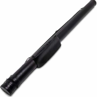 Тубус для бильярдного кия с боковым карманом черный гладкий 1шт.