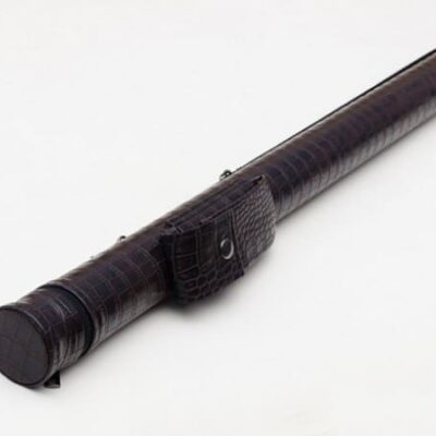 Тубус для більярдного кия з кишенею крокодил кнопка шоколад 1шт.