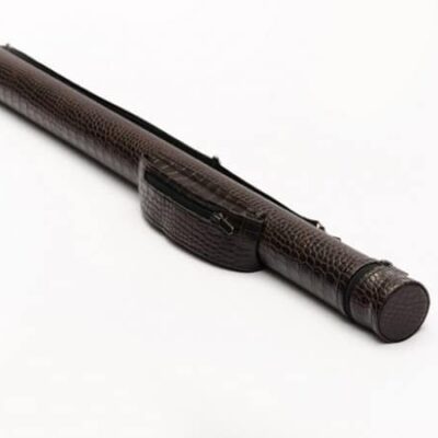 Тубус для більярдного кия з кишенею крокодил змійка шоколад 1шт.