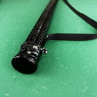 Тубус для бильярдного кия Super Diamond 2/3 крокодил черный глянец 1шт.