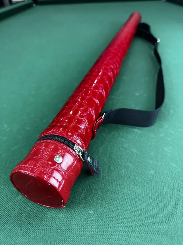 Тубус для бильярдного кия Super Diamond без кармана красный крокодил|Тубус для бильярдного кия Super Diamond без кармана красный крокодил (3)|Тубус для бильярдного кия Super Diamond без кармана красный крокодил (2)