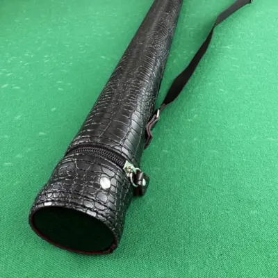 Тубус для бильярдного кия Super Diamond черно-красный без кармана крокодил 1шт. изображение