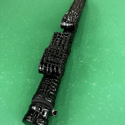 Тубус для більярдного кія Super Diamond дві кишені на пристібках крокодил глянець 1шт.