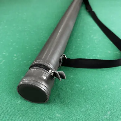 Тубус для бильярдного кия Super Diamond серый  без кармана гладкий 1шт. изображение