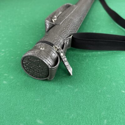 Тубус для більярдного кія Super Diamond сірий крокодил пришивна кишеня 1шт.