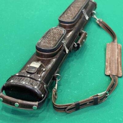 Тубус ексклюзивний ручна робота Єрофея Євладіна коричневий 025 на два кия