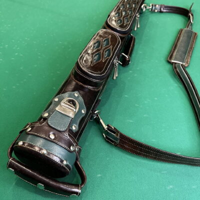 Тубус эксклюзивный ручная работа коричневый зеленые вставки 024