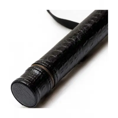 Тубус для більярдного кию без кишені чорний крокодил изображение