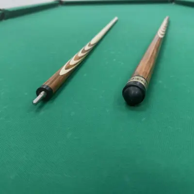 Бильярдный кий 10 запилов палисандр сантос инкрустация кольцо изображение