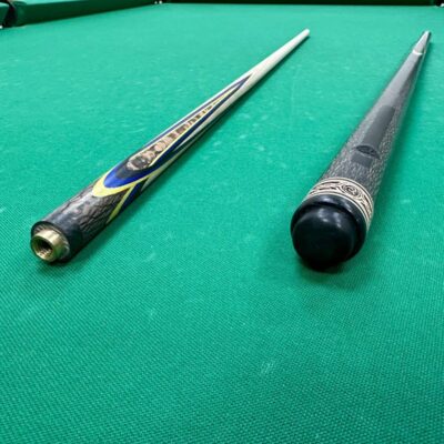 Бильярдные кии>Кии AS Бильярдный кий Цветок(попугай) Змея черная+желтый+синий+черный граб 4 лучевой напряженный AS