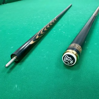 Бильярдный кий 36 запилов черный граб+ бокоте ченый шафт Онищенко изображение