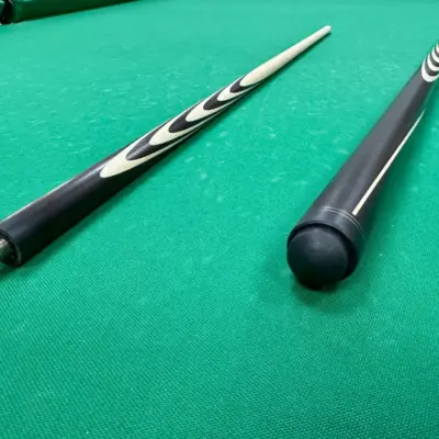 Бильярдный кий 6х4 черный граб, лыска изображение