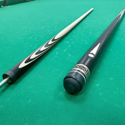 Бильярдный кий 10 запилов черный граб Рой Николай изображение