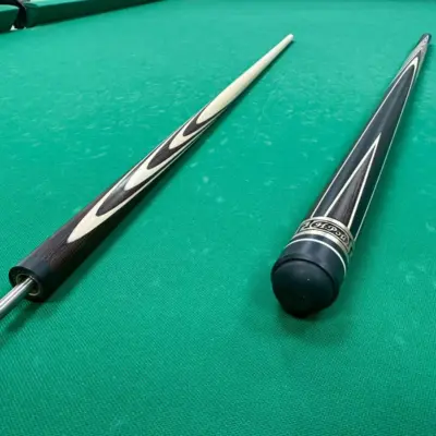 Бильярдный кий 6 длинный запил венге черный граб Рой Николай изображение